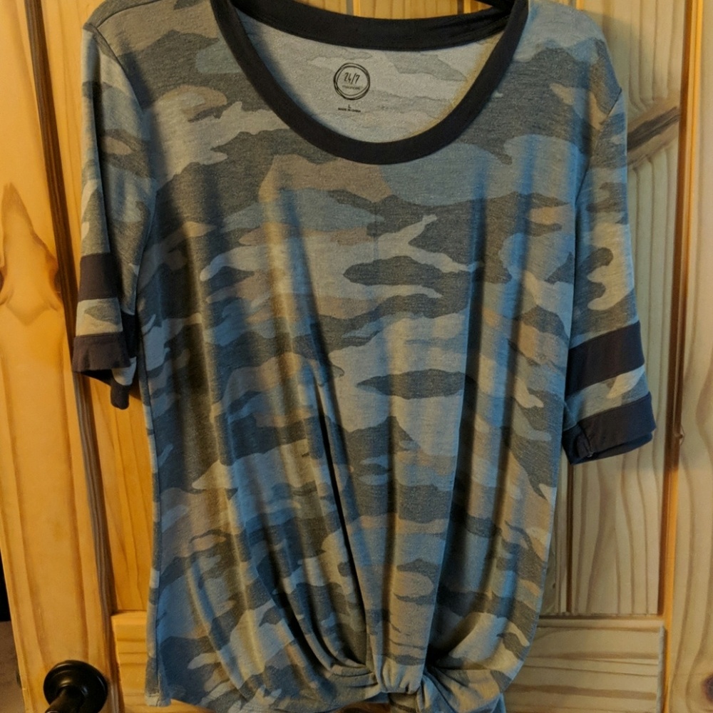 Blue camo shirt
